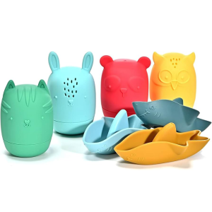 Baby-Water-Bath-Silicone-Toys-Animal-Shape