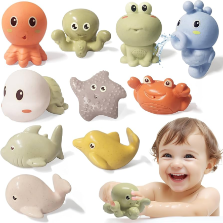 Baby-Water-Bath-Silicone-Toys-Animal-Shape3