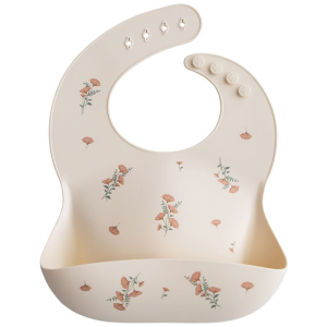 Floral-Silicone-Bib