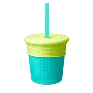 GOS-4301113-GoSili-Silicone-Kid-Straw-Cup-8-Oz-Sea-Lime-WEB